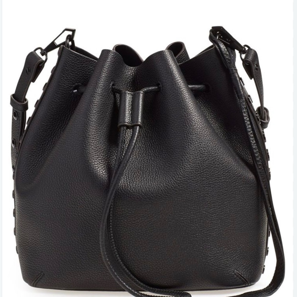 Rebecca Minkoff Pebbled Leather Bucket Bag - Picture 1 of 4